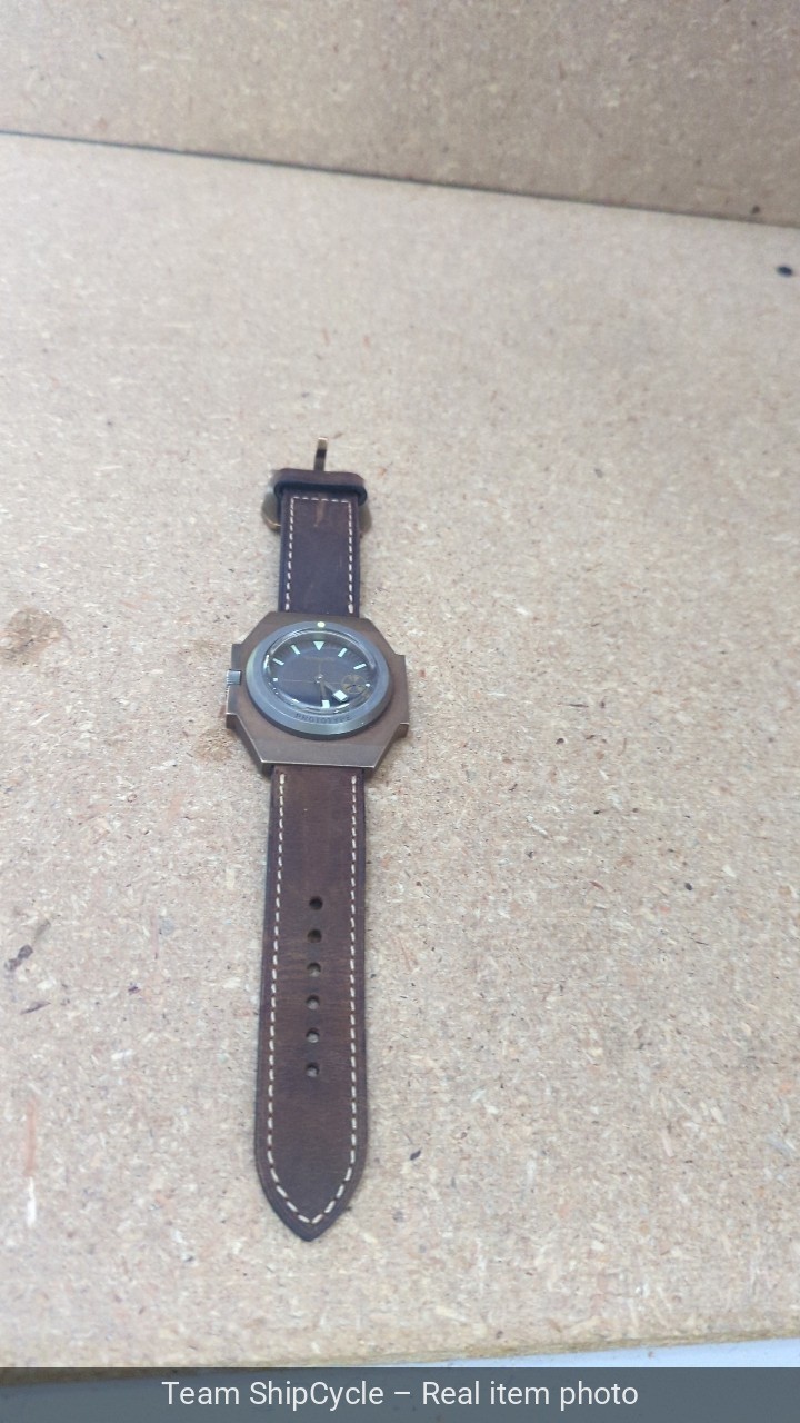 Vintage DS Aircraft Carrier VDS Bronze Titanium Distress Dial Swiss Aut G2U
