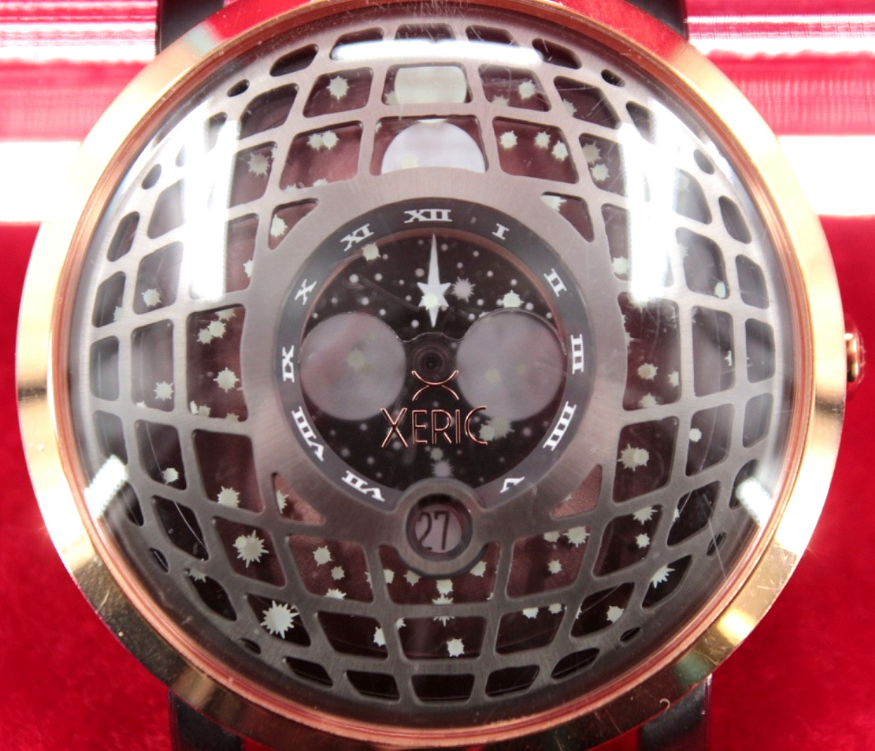 *UNTESTED* 2017 Xeric Trappist-1 Moon Phase Limited Edition Watch FACE ONLY