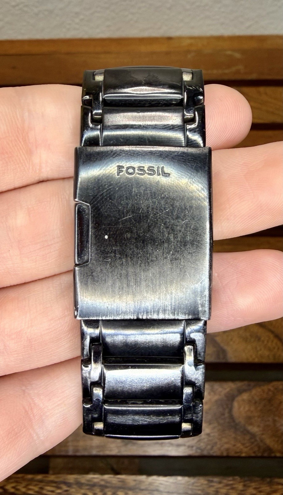 Fossil FS4279 Black Dial Black Stainless Steel Bracelet Quartz Watch 50m 5 ATM