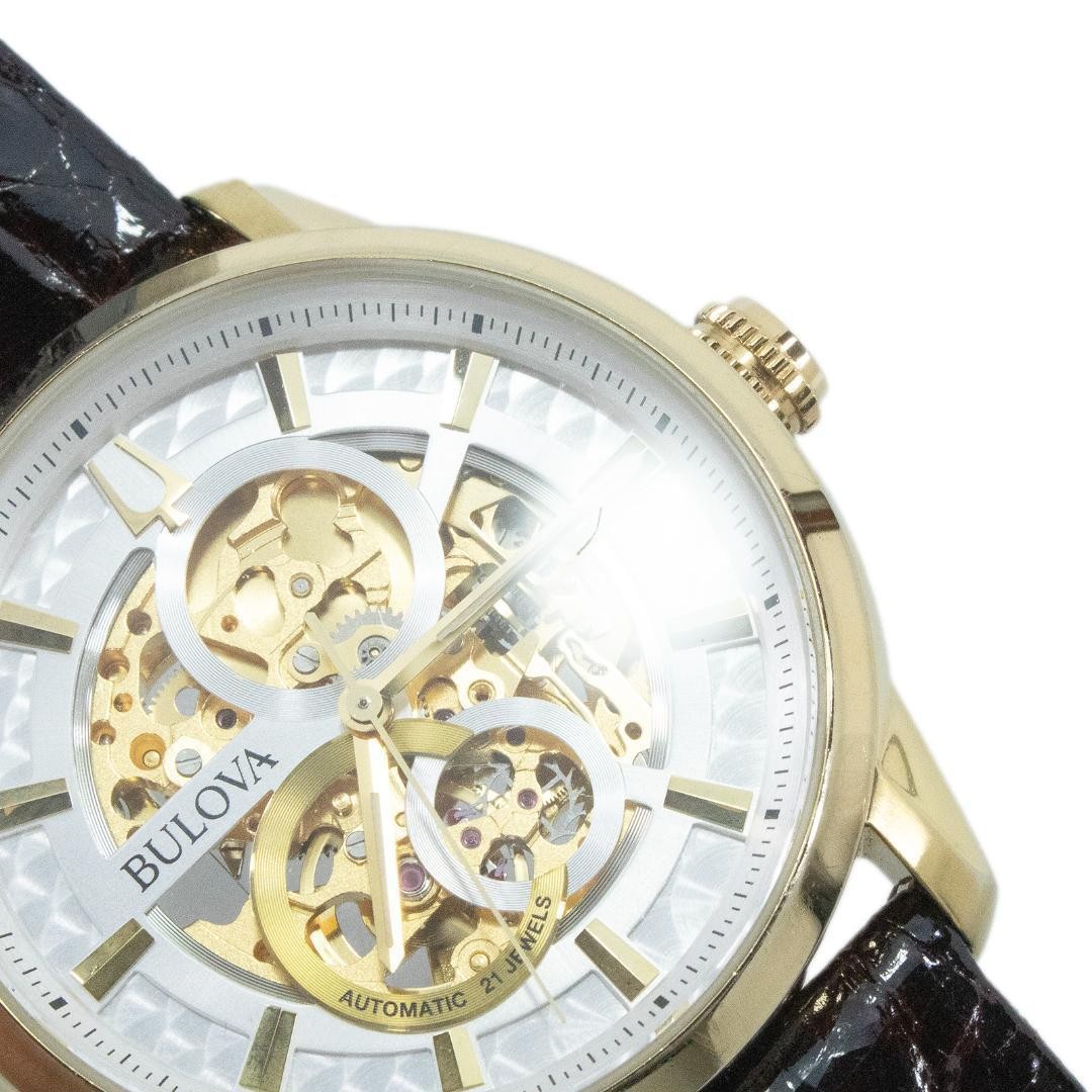 Bulova Wristwatch Automatic Men s Classic Sutton Skeleton Transparent Back