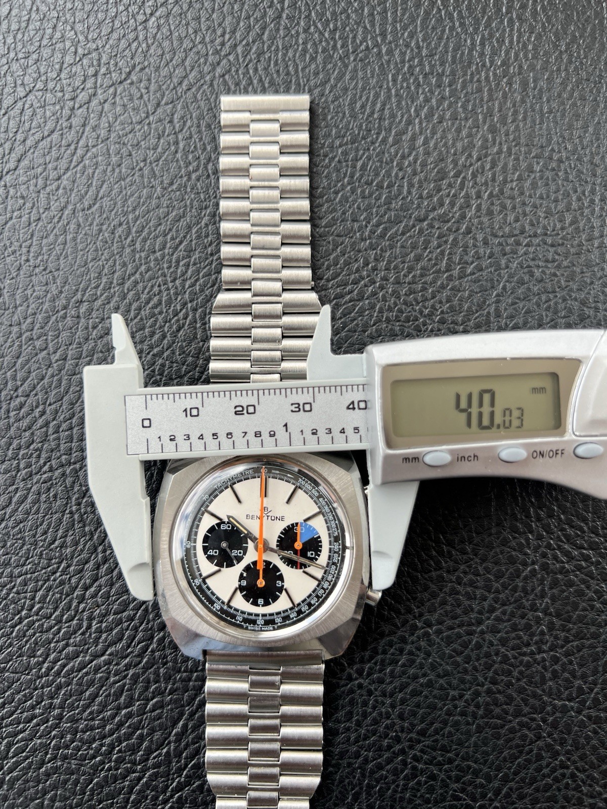 Lemania 9651 Vintage BENYTONE Cal. 863 Chronograph Original Bracelet
