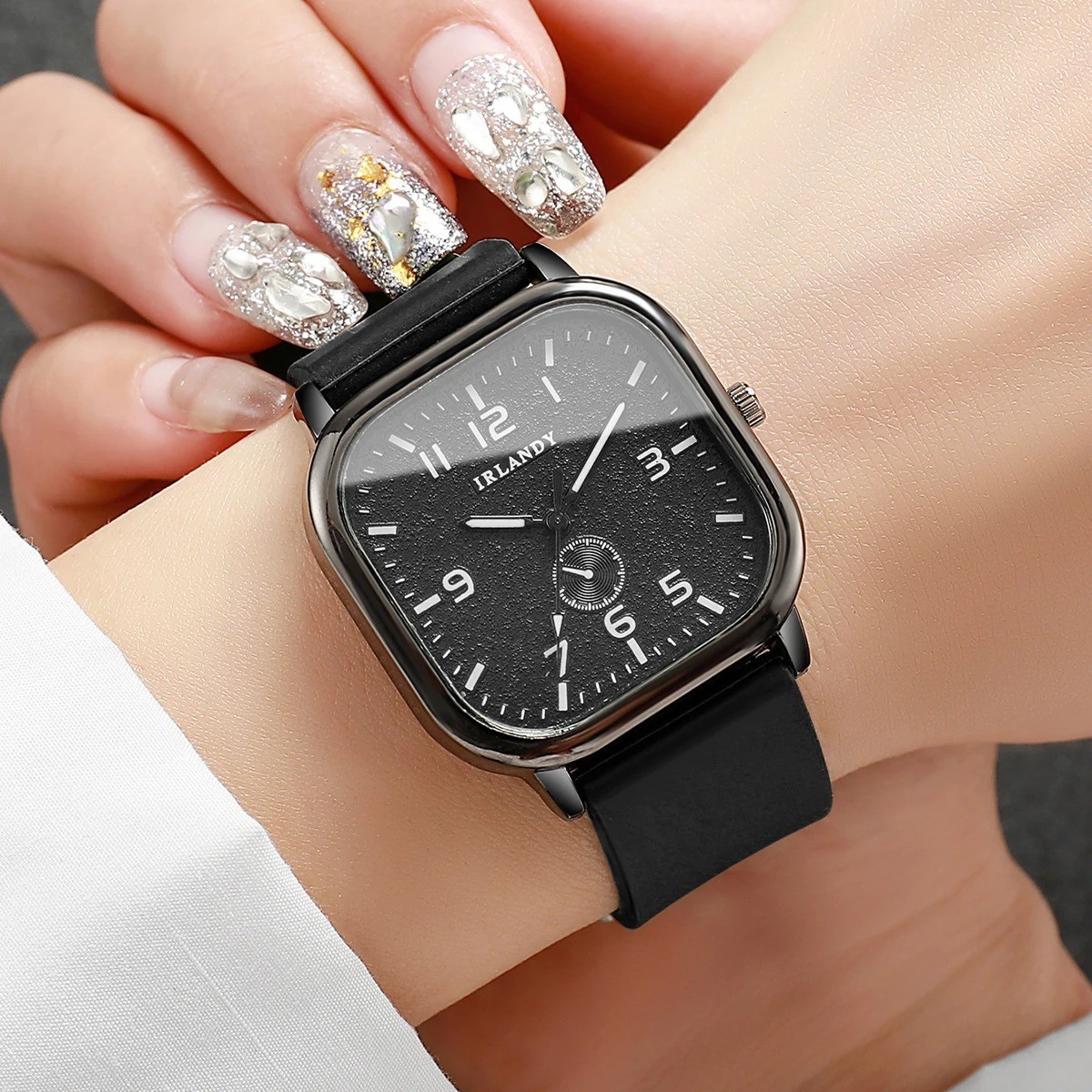 Square Silicone Watch Quartz Sports Casual Fashion Women Men Wristwatch USA