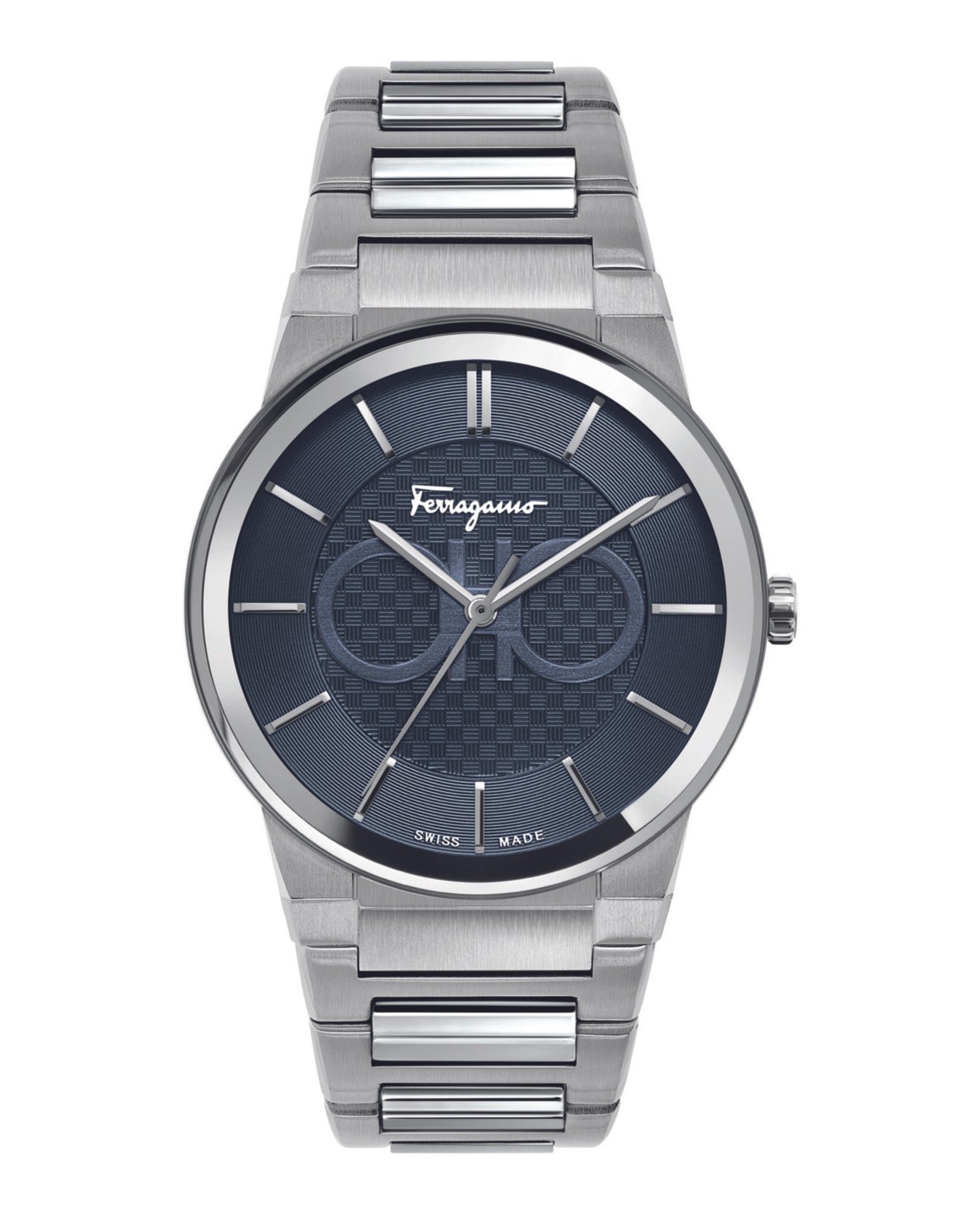 Ferragamo Sapphire Men’s Watch, Swiss Made Luxury Designer Watch with Blue