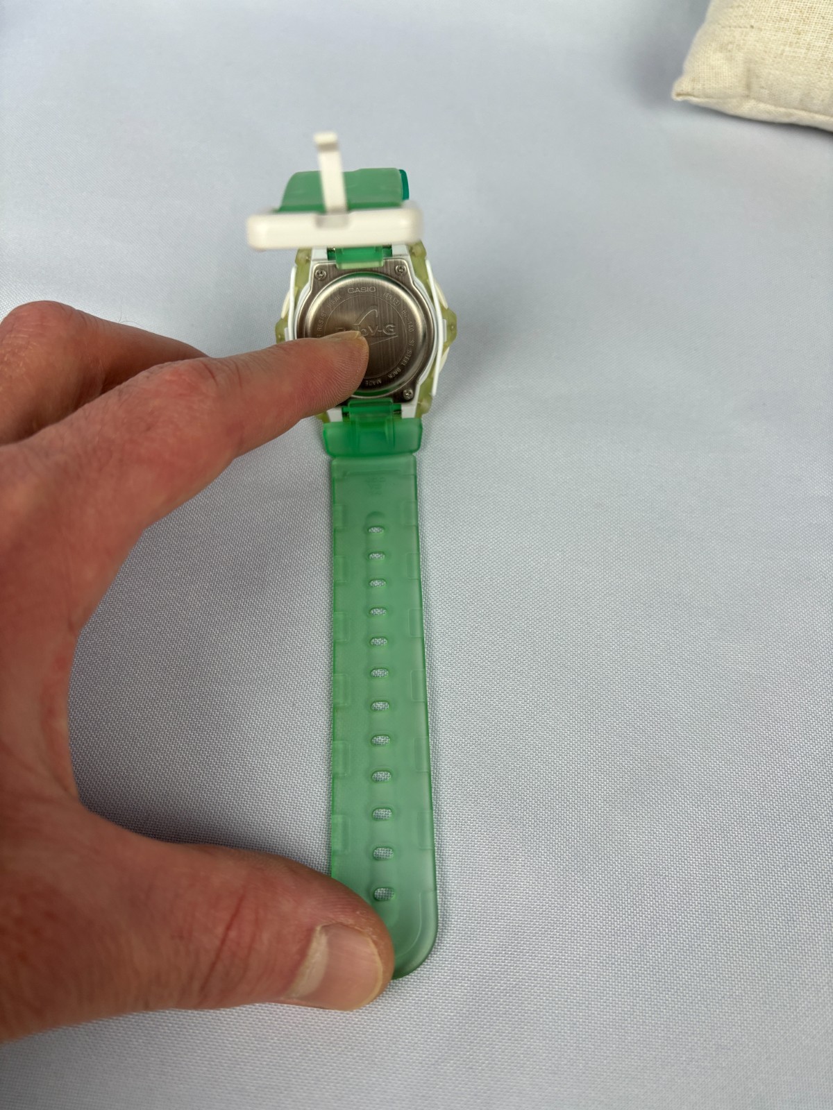 Vintage Casio Baby-G BG-140 Green Jelly 1913 Digital Watch New Battery 10BAR