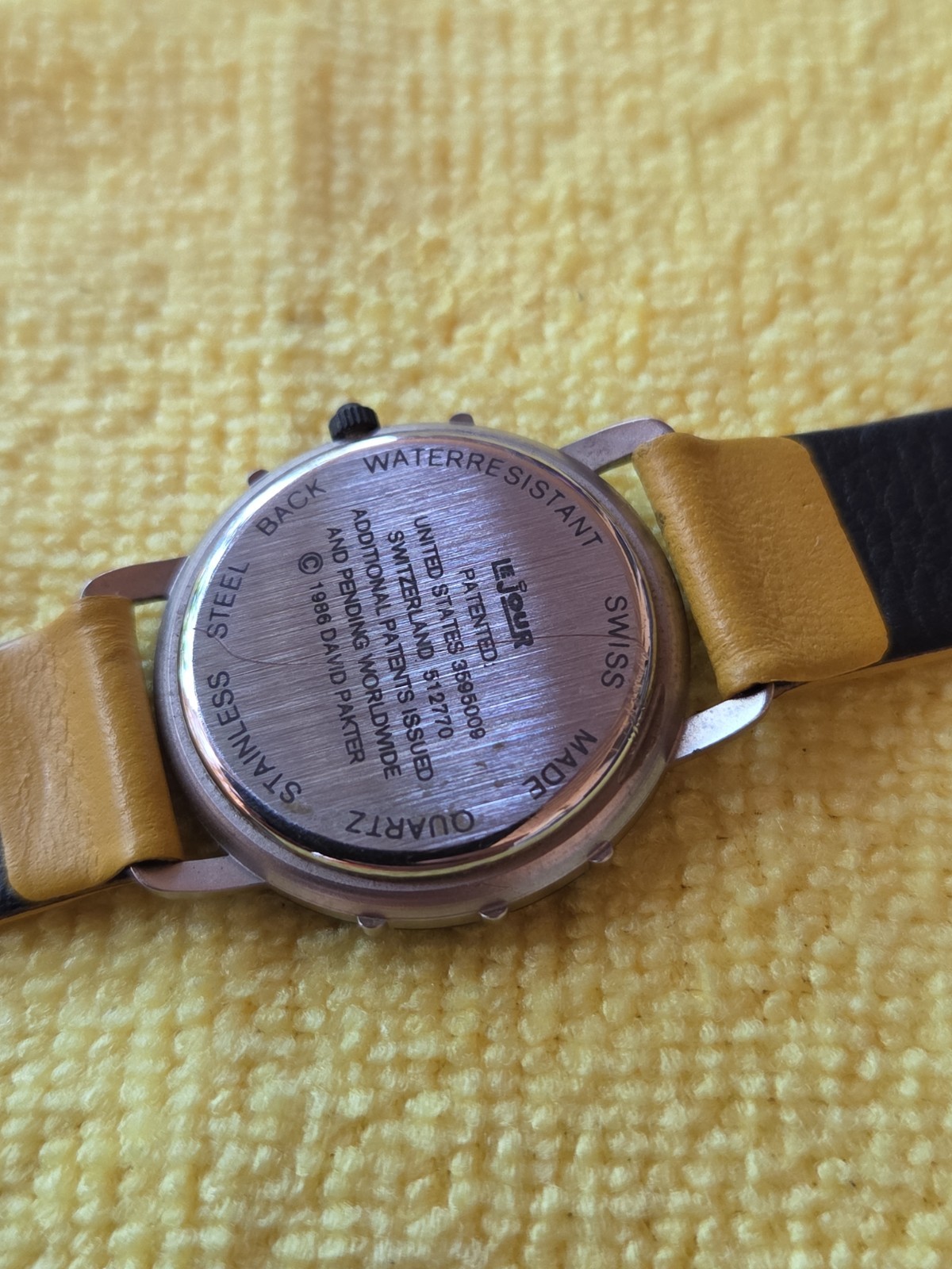 Vintage Sixty Le Jour Mens Watch Rainbow Dial Sea-Line 1988 New Battery 7″ WRIST