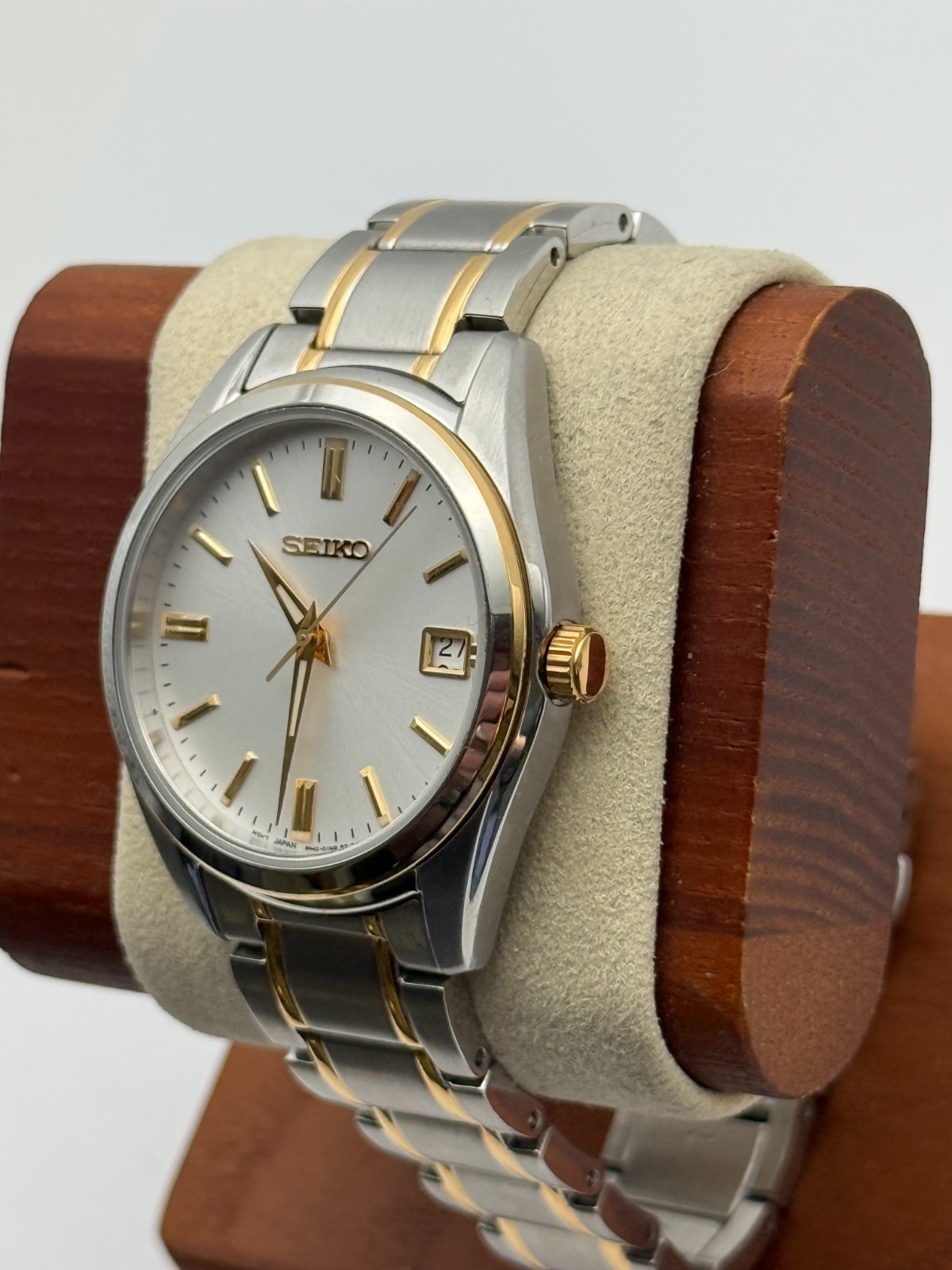 Seiko SUR312 36mm Two-Tone Quartz Date Sapphire Crystal Watch