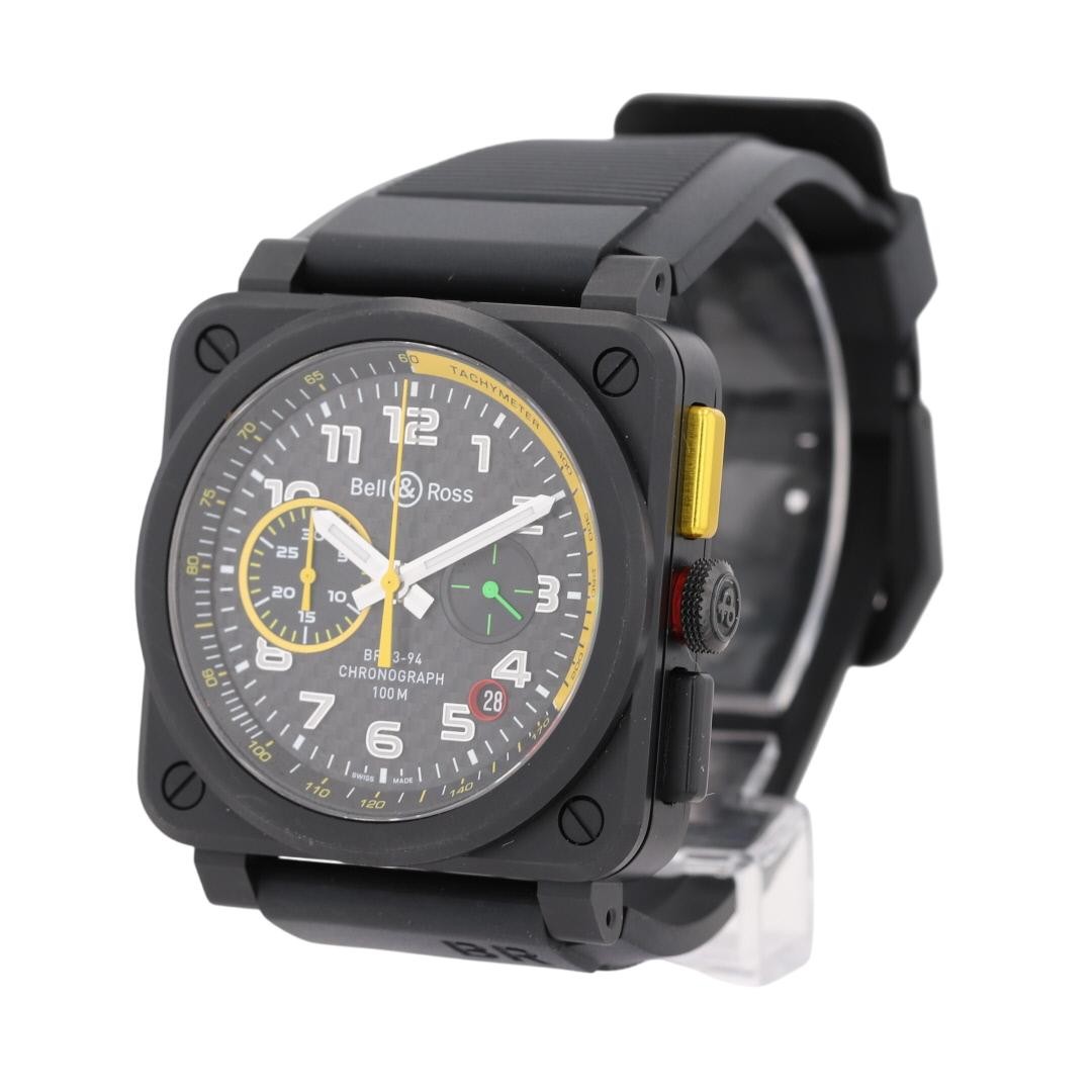 Bell & Ross BR 03-94 RS17 Black Dial Automatic Rubber Strap Men’s Wristwatch