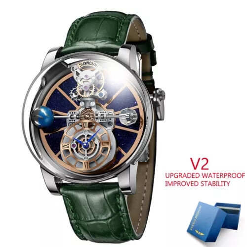 2023 PINDU Design Luxury Men’s Quartz Watch Diamond Tourbillon 3Bar Astronomi