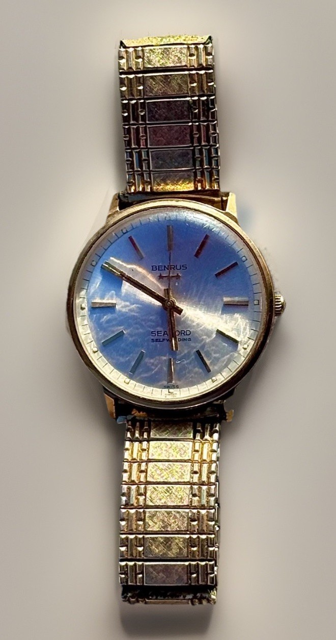 1960s Benrus Sea Lord Automatic Watch Series 1345 W/ Original Box – RUNS Vtg