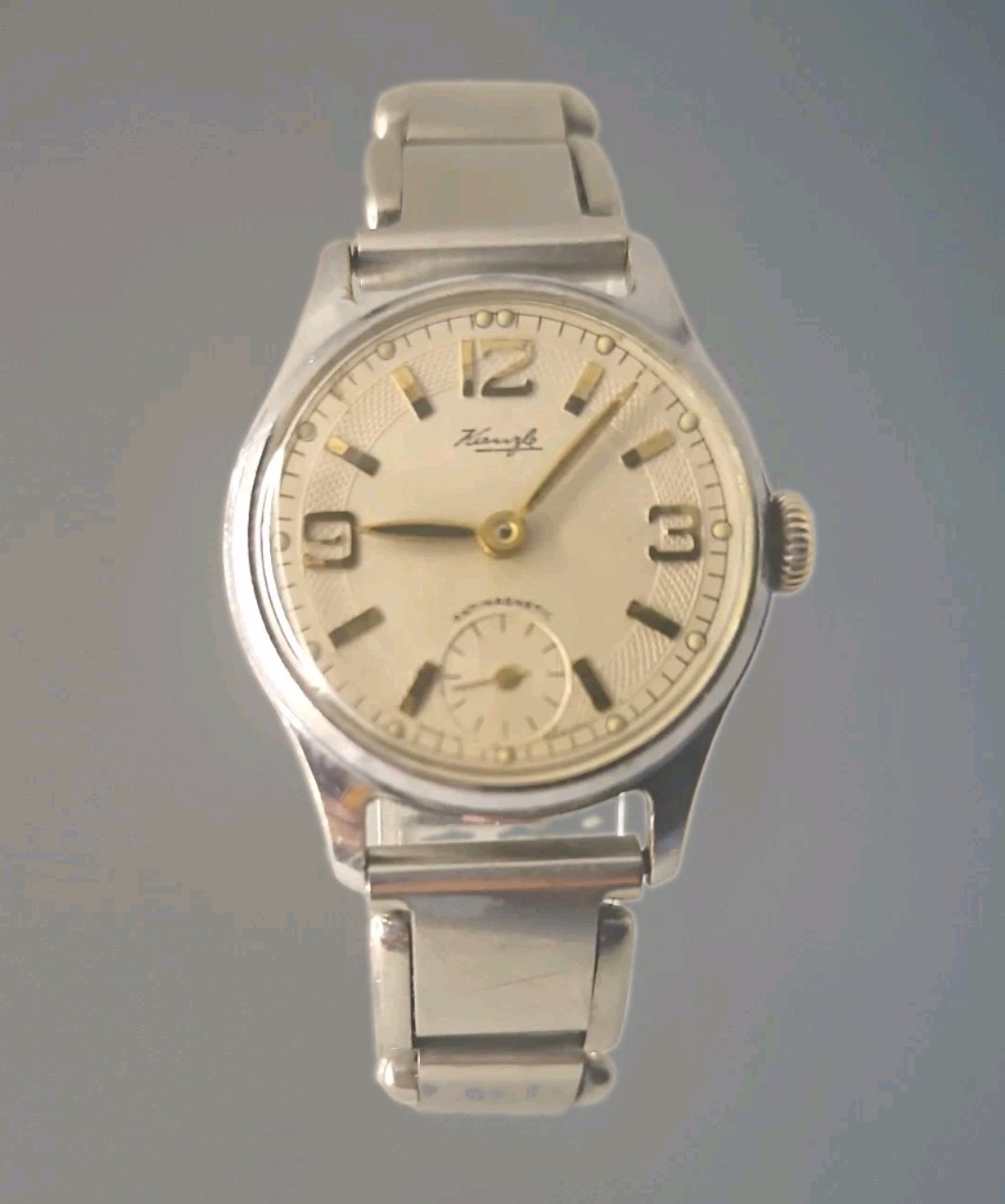 Vintage 1950s Kienzle Antimagnetic German Manual Wind Watch Small Seconds