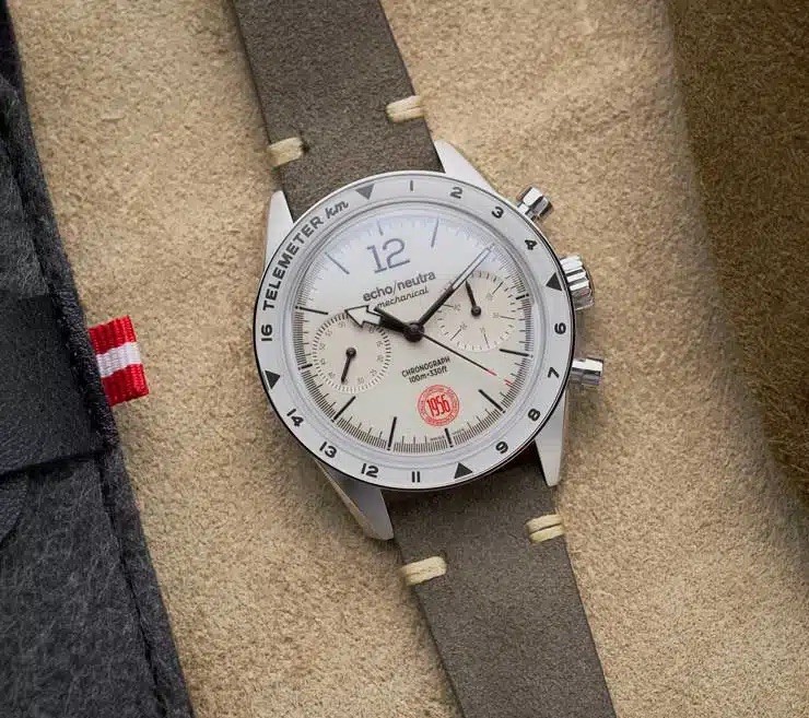 Echo/Neutra Cortina 1956 | Ivory Chronograph Swiss Made Hand winding LIMITED