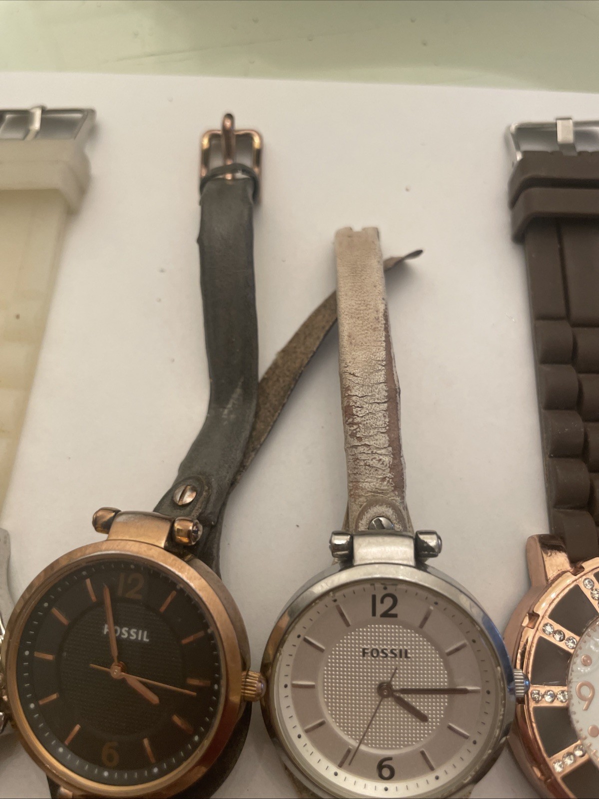 Geneva, Fossil, Massini, Doc-Tock,CC Watch Lot Of 6