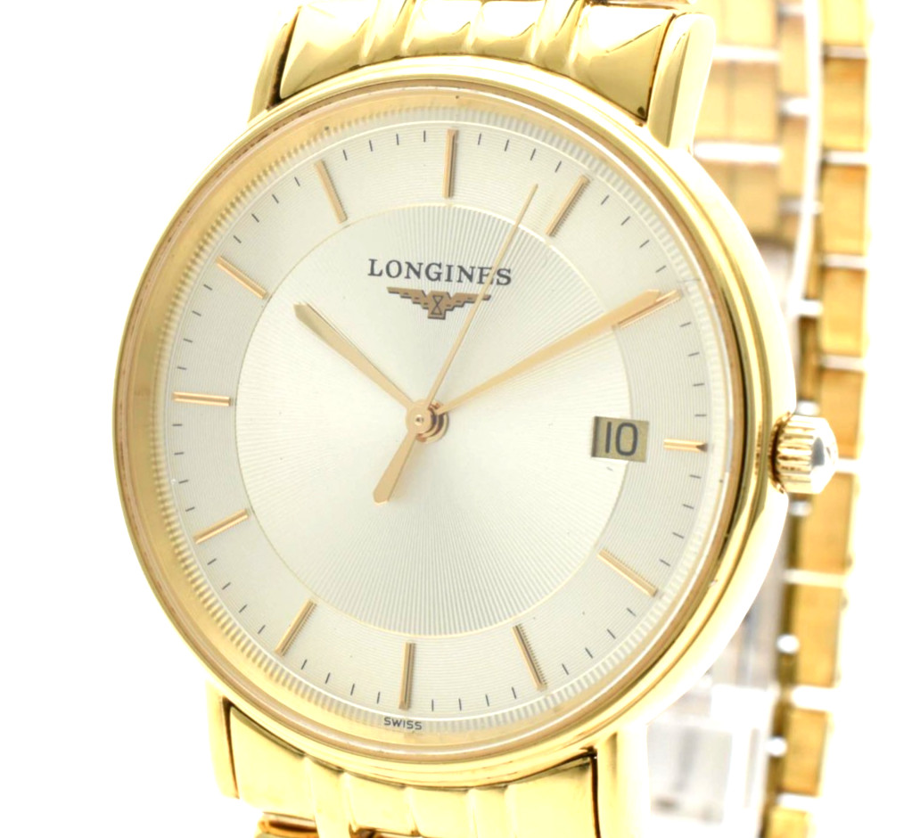 LONGINES Grand ClassicL 4.720.2 Vintage Quartz Men’s Watch Gold Date