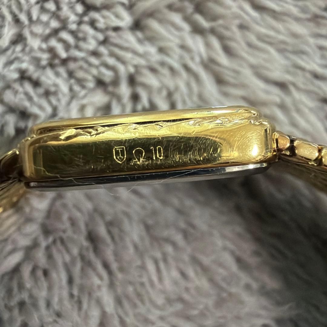 Omega De Ville Quartz Watch Cal.1455 16mm Gold Dial Ladies