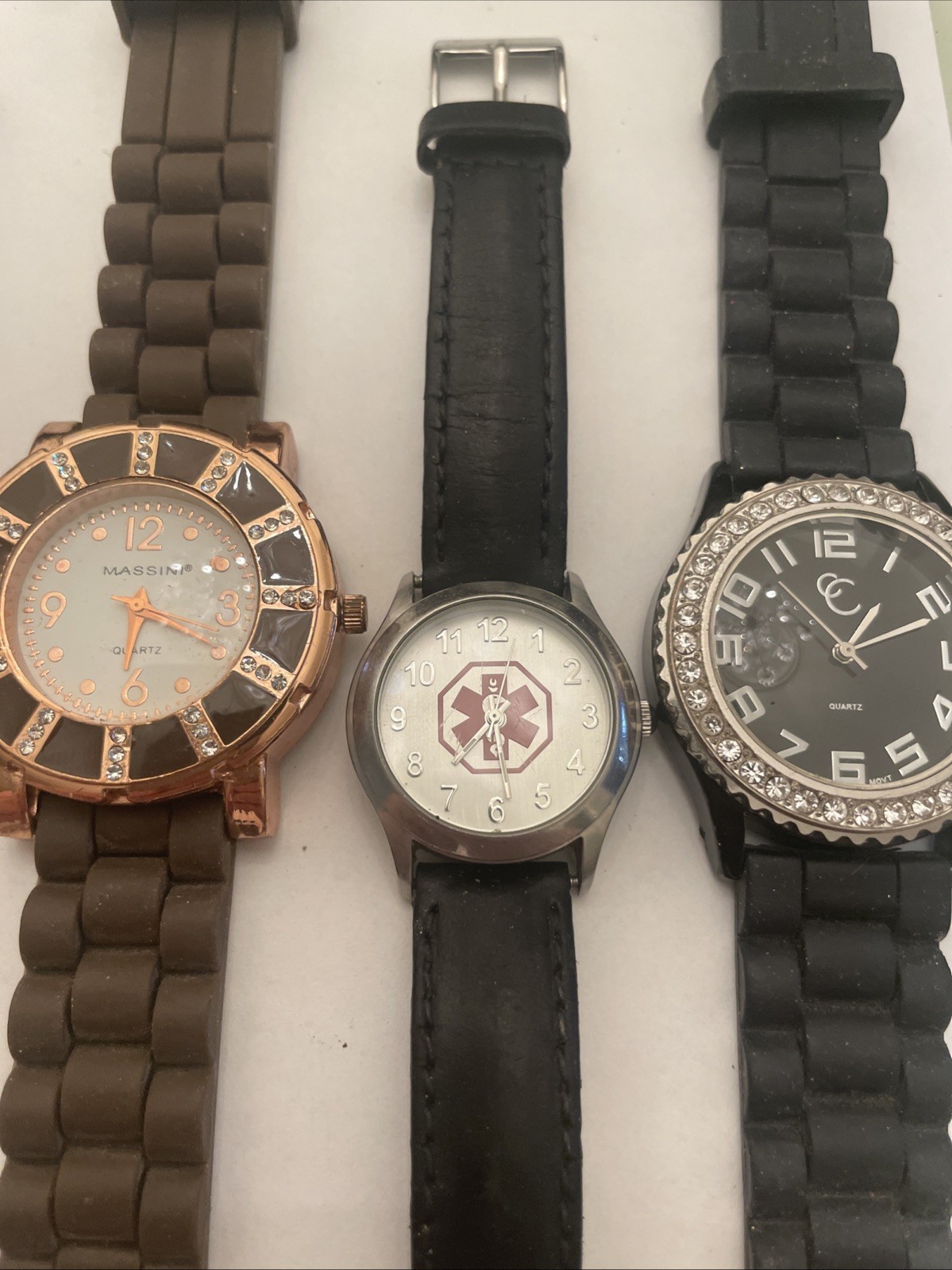 Geneva, Fossil, Massini, Doc-Tock,CC Watch Lot Of 6