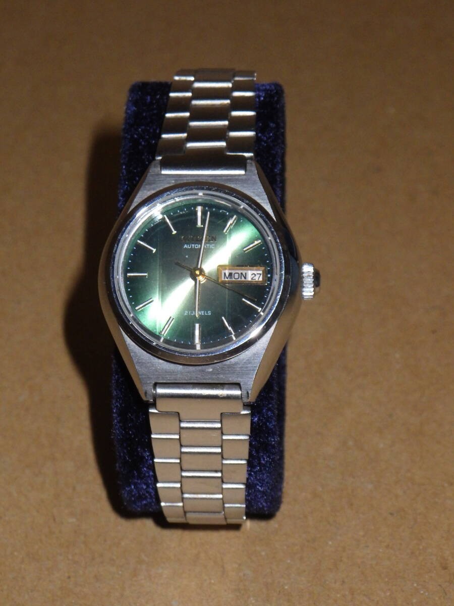 CITIZEN 4 661591K AT 21 Jewels Automatic Wristwatch Box Ginza Nippon do Receipt