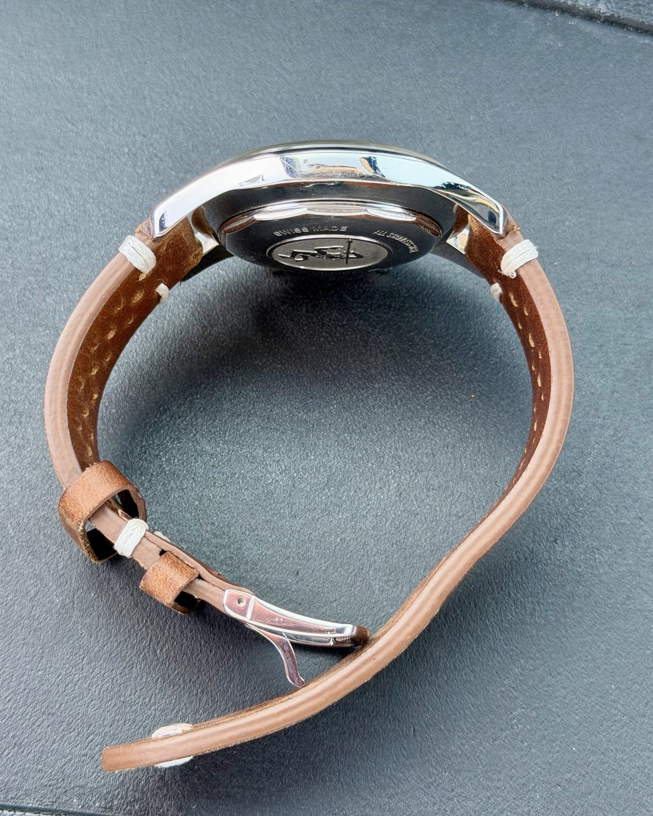 Longines Legend Diver Automatic Black Dial Date Brown Leather Strap Men’s