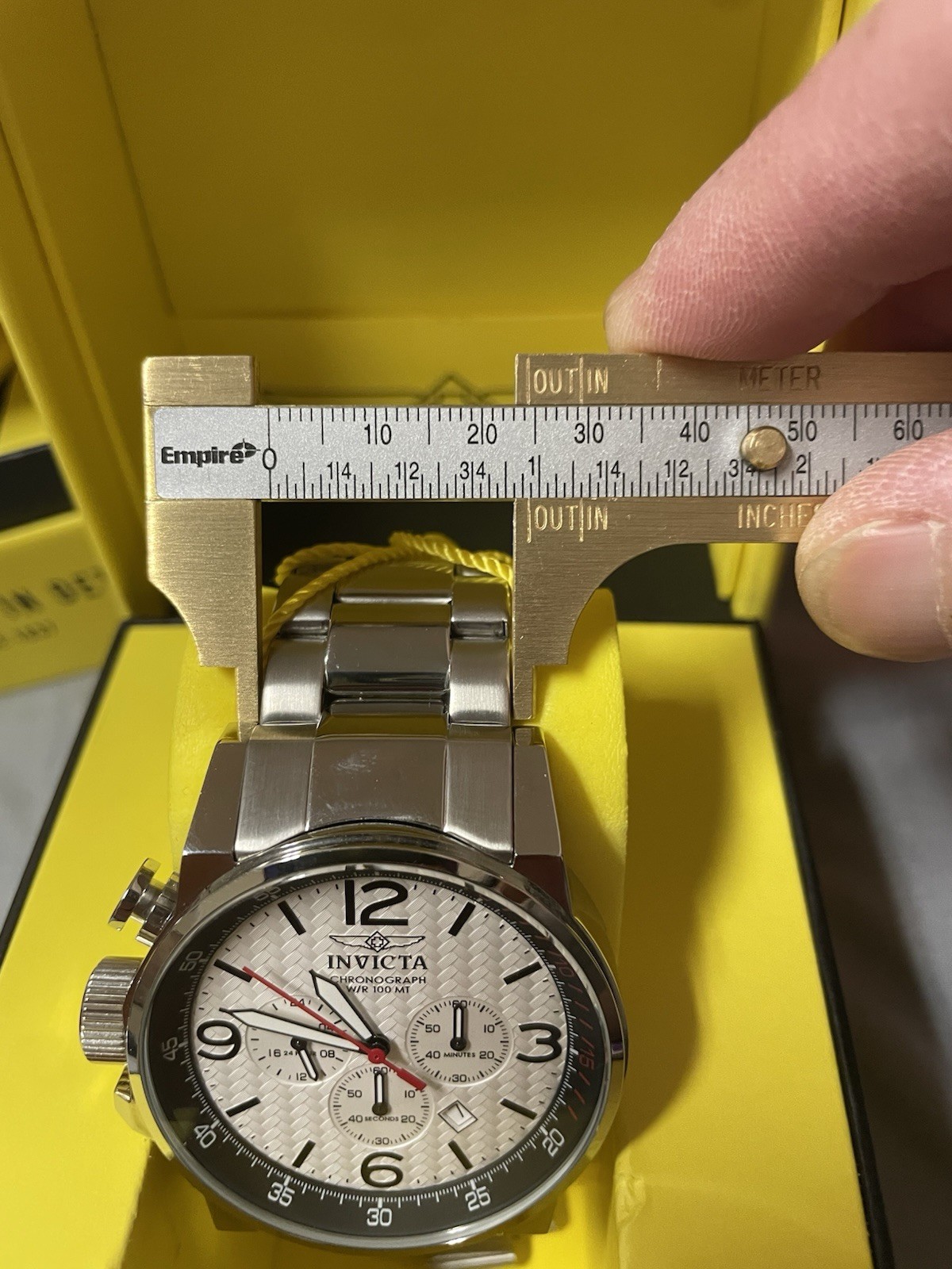 BRAND NEW INVICTA I FORCE MODEL 20130 QUARTZ CHRONOGRAPH WHITE CARBON FIBER DIAL