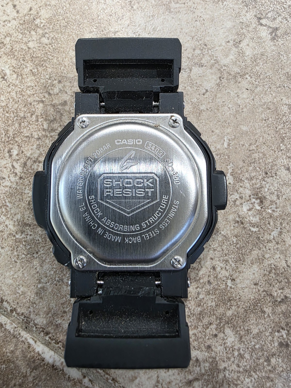 Casio G-Shock GD350-1 with Gray Dial Wrist Watch for Men