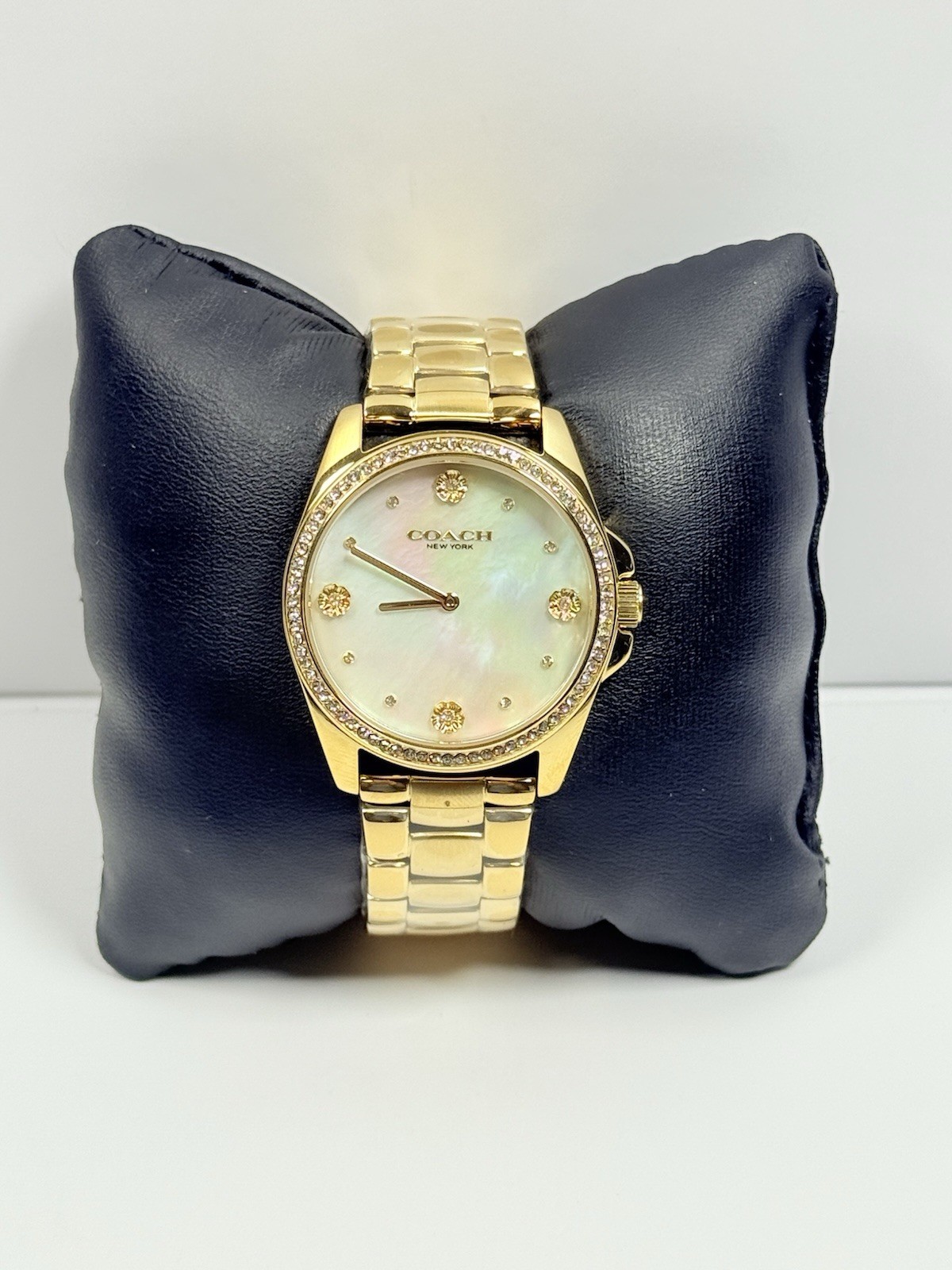 Coach Greyson Crystal Accent Mother-of-Pearl Dial 14504109 Women’s Watch