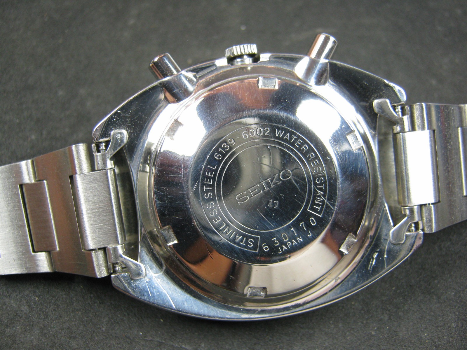 Classic Seiko 6139-6002 Pogue Chronograph Day Date Serviced A1 Condition Japan