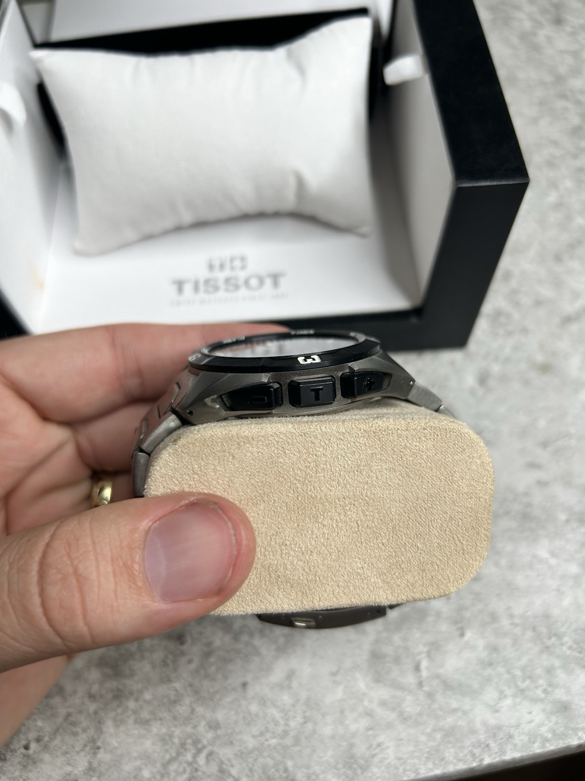 Tissot T-Touch Titanium Analog/Digital Compass Solar Box Manual Papers