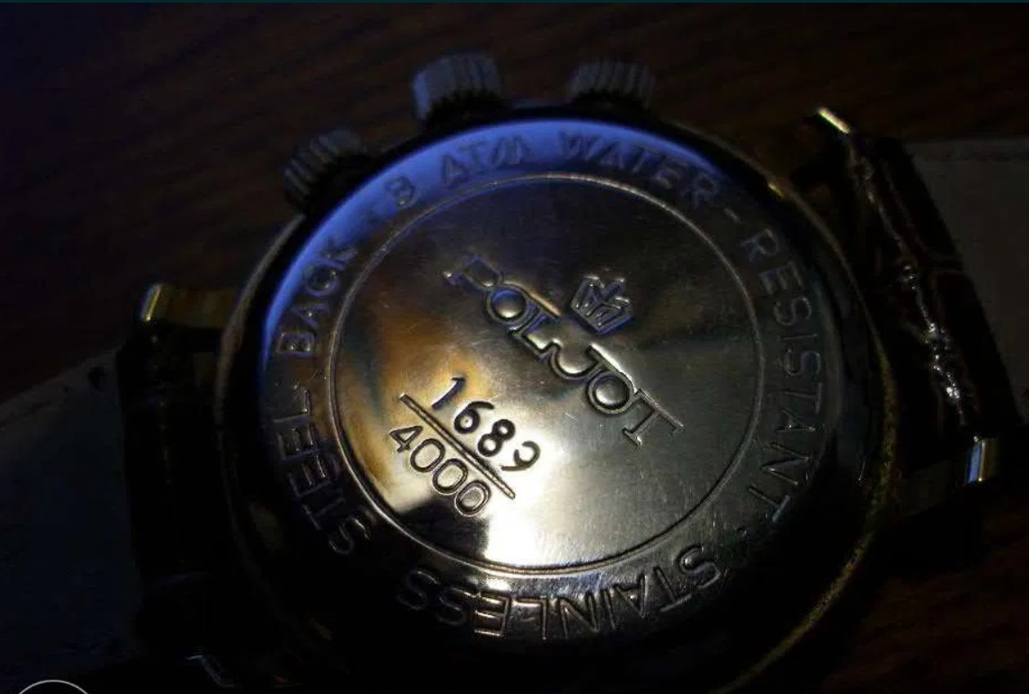 POLJOT 3133 Chronograph Marshal Zhukov Russian Mechanical Watch Limited Ed 1689