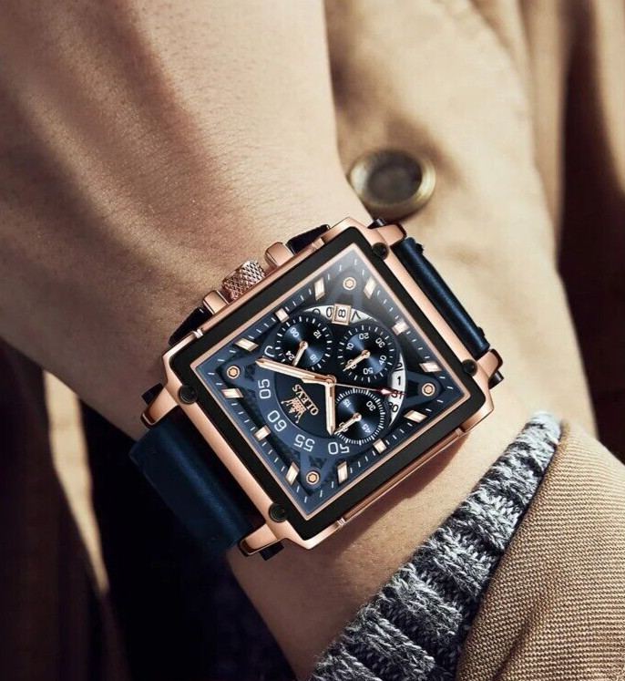 Waterproof Quartz Luminous Business Luxury OLEVS Men’s Men Watch Date Strap