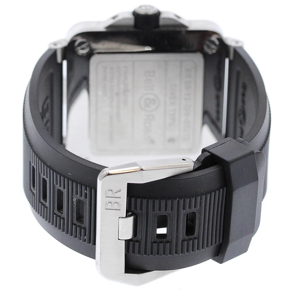 BELL&ROSS WATCH BR03-92-DIV DIVER DATE AUTOMATIC BLACK STAINLESS STEEL MEN’S F/S