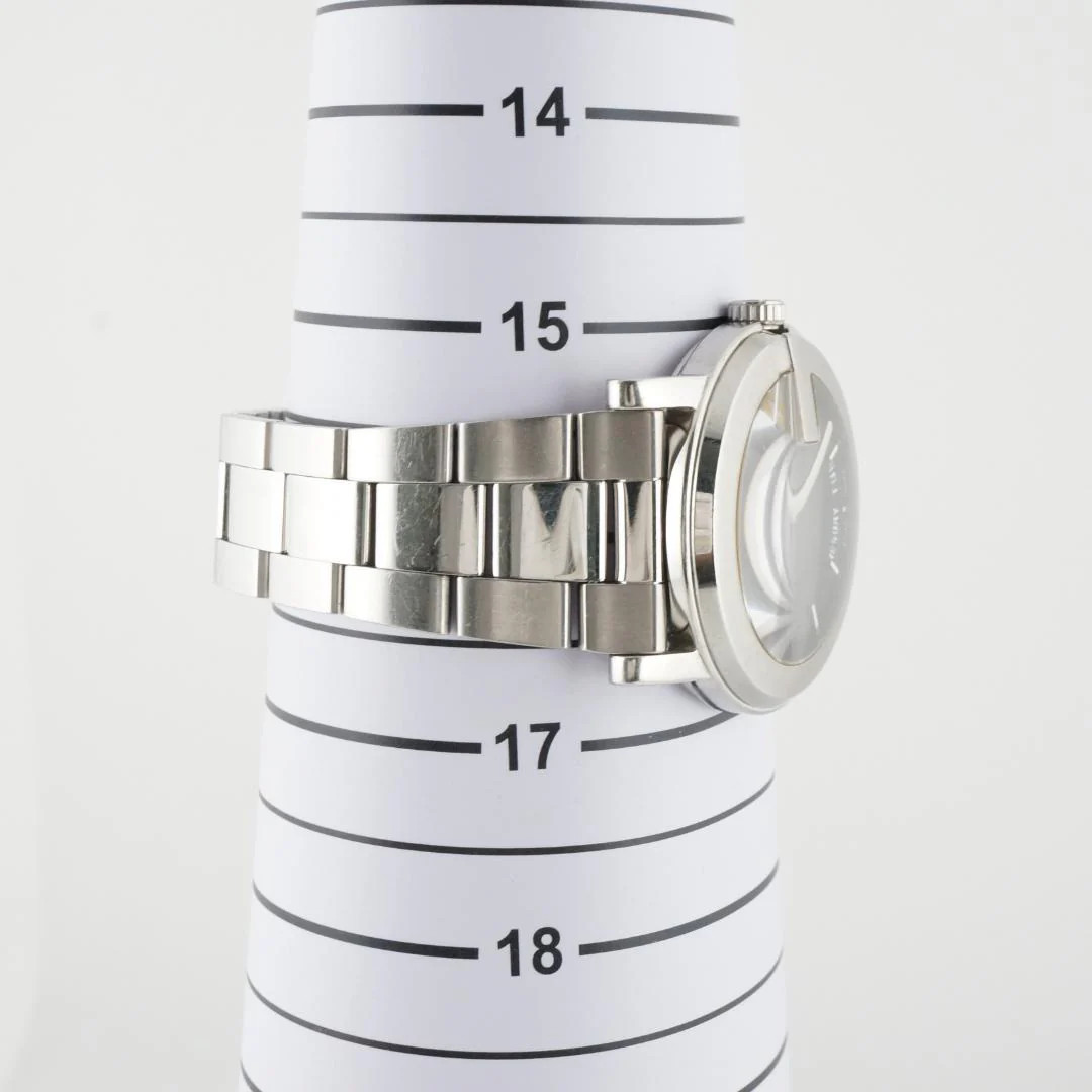 GUCCI 101M Quartz Stainless Steel Grey Mens Watch