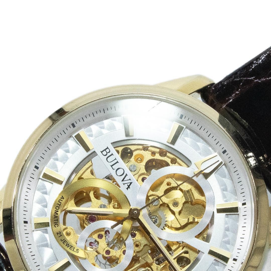 Bulova Wristwatch Automatic Men s Classic Sutton Skeleton Transparent Back