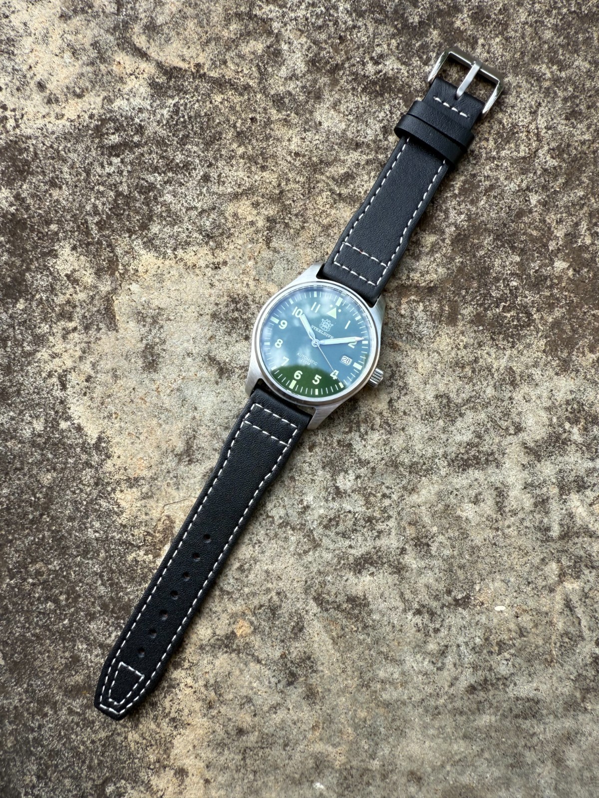 Steeldive SD1940, Mark XVIII Flieger, NH35, Sapphire,Green,Lume,200m Diving,BNIB