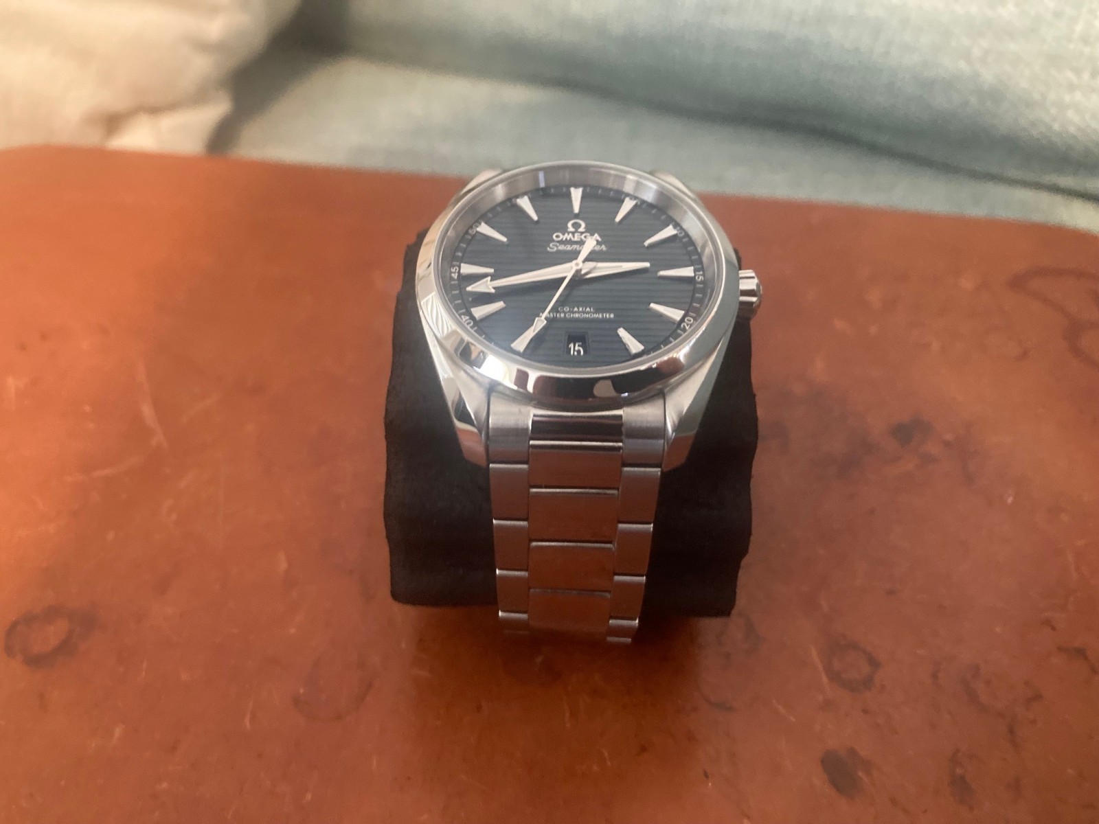 OMEGA Aqua Terra 38mm Blue Men’s Watch – 220.10.38.20.03.001