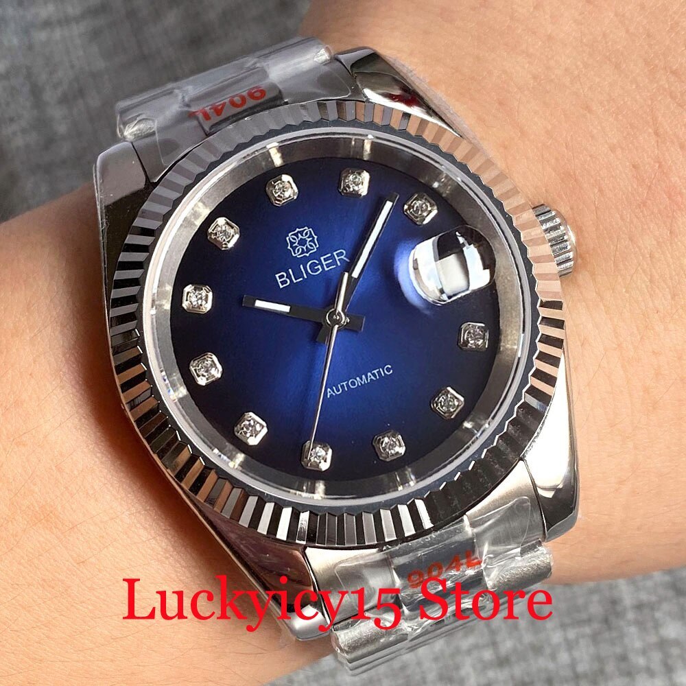 BLIGER 36MM 39MM Black Blue Red Silver Japan NH35A Automatic Men’s Watch