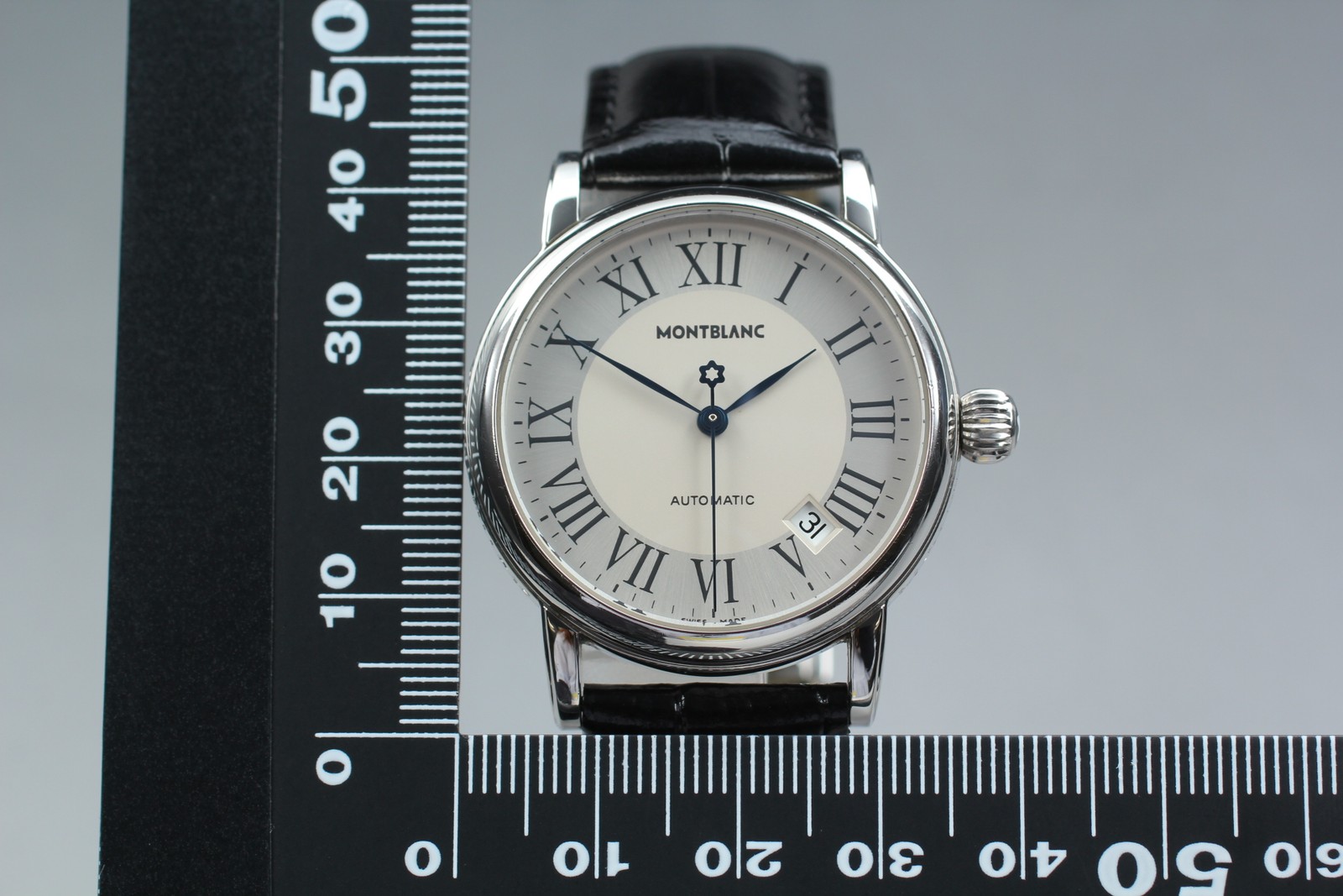 [N MINT] MONTBLANC MEISTERSTUCK 7042 Automatic Date 21J Roman Men’s Swiss Watch