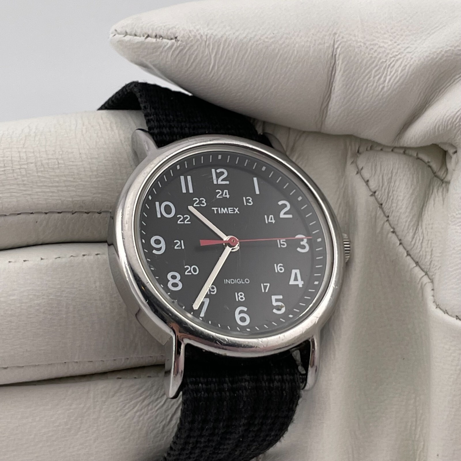 Timex Weekender Watch T2N647 Mens 38mm Case One Piece Nylon Strap Quartz
