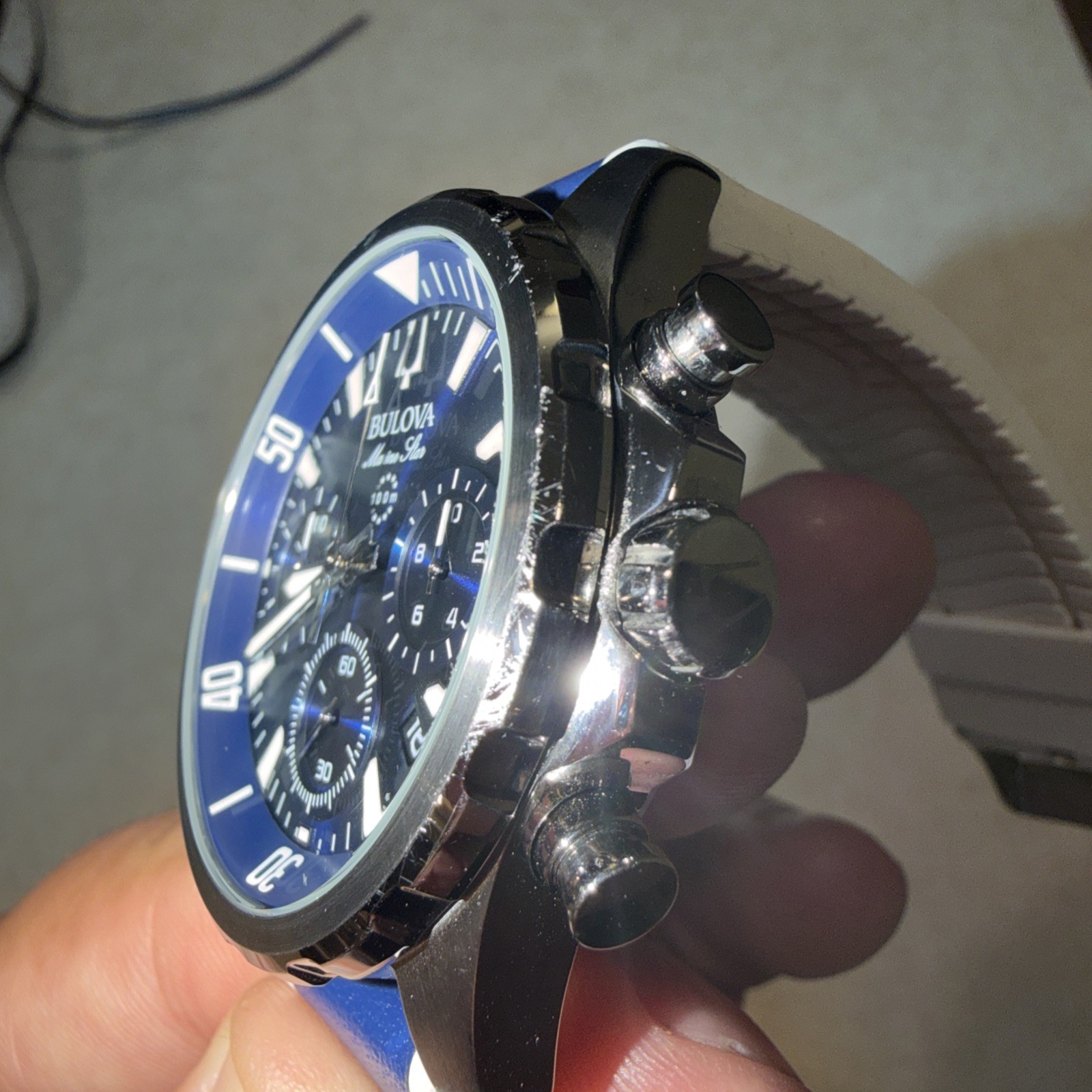 Bulova Marine Start Blue Men’s Watch – 96B287