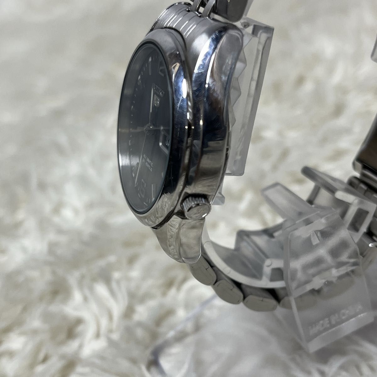 SEIKO5 Automatic Black Dial Transparent Back Seiko Watch Seiko Five