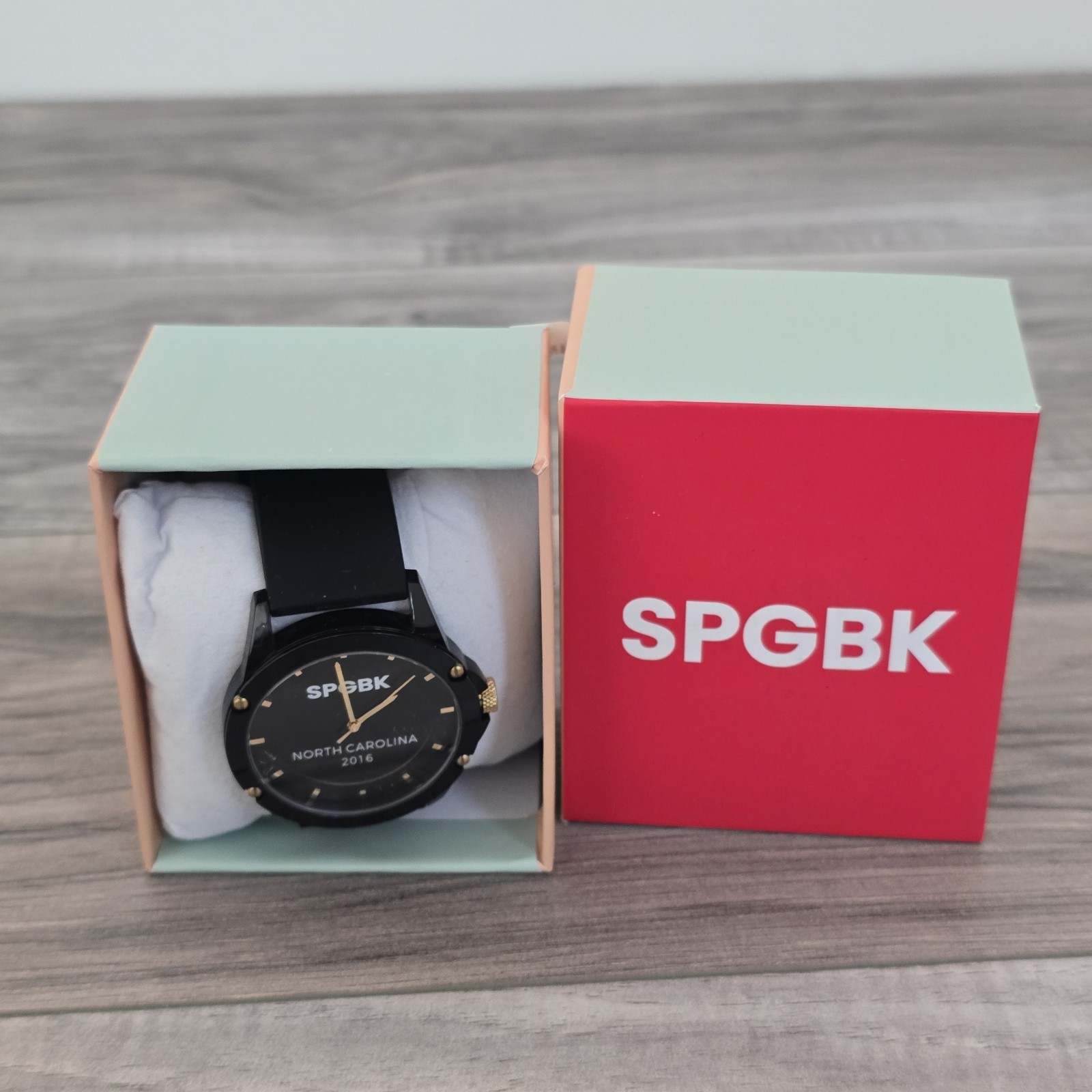 SPGBK Unisex Cumberland Black Silicone Band 44mm North Carolina 2016