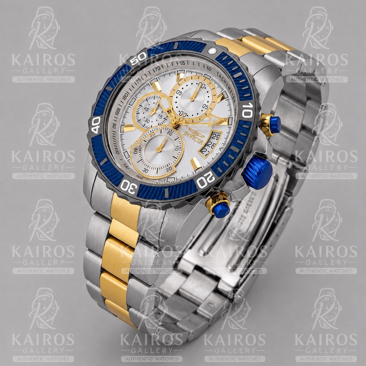 Invicta Pro Diver SCUBA Men’s – 45mm. Steel, Gold (23994) 100% Original 2-Yr War
