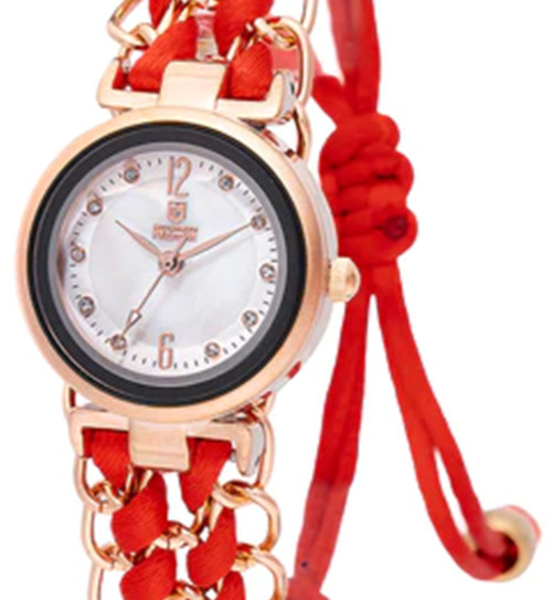 Montres Prestige Women’s Watch. 25mm. 30m. Quartz. Red.