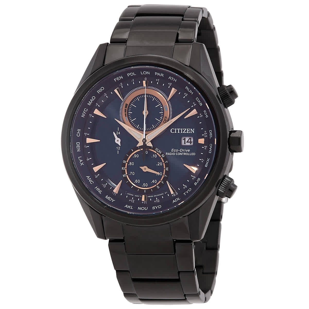Citizen AT8265-57L Radio-Controlled Blue Sunray Dial 43 mm Men’s Watch New