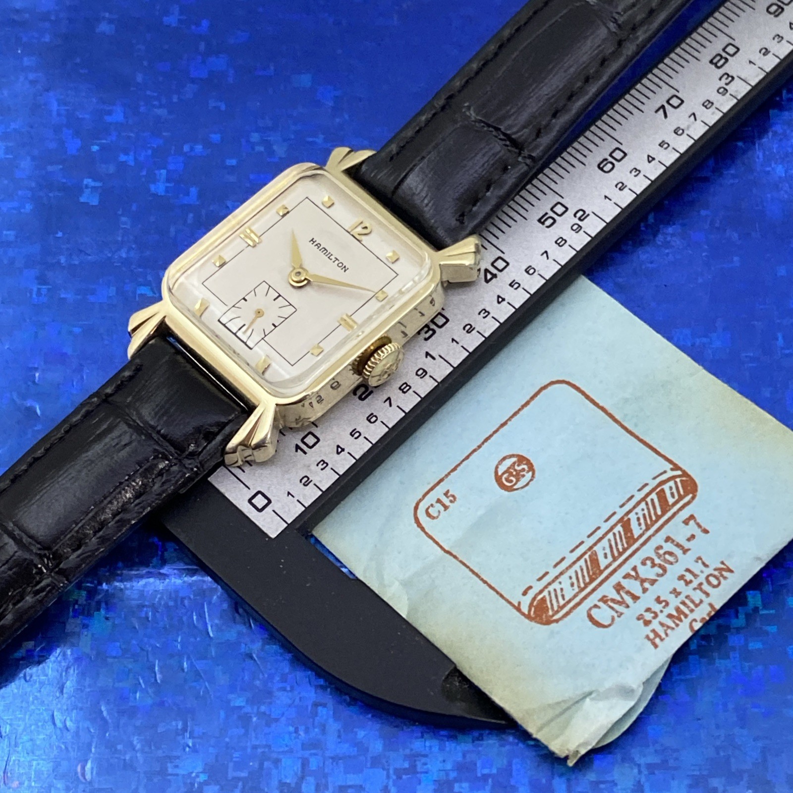 Vintage 1953 Man’s HAMILTON CARL Stunning Silver Dial Serviced & 1 Year WARRANTY