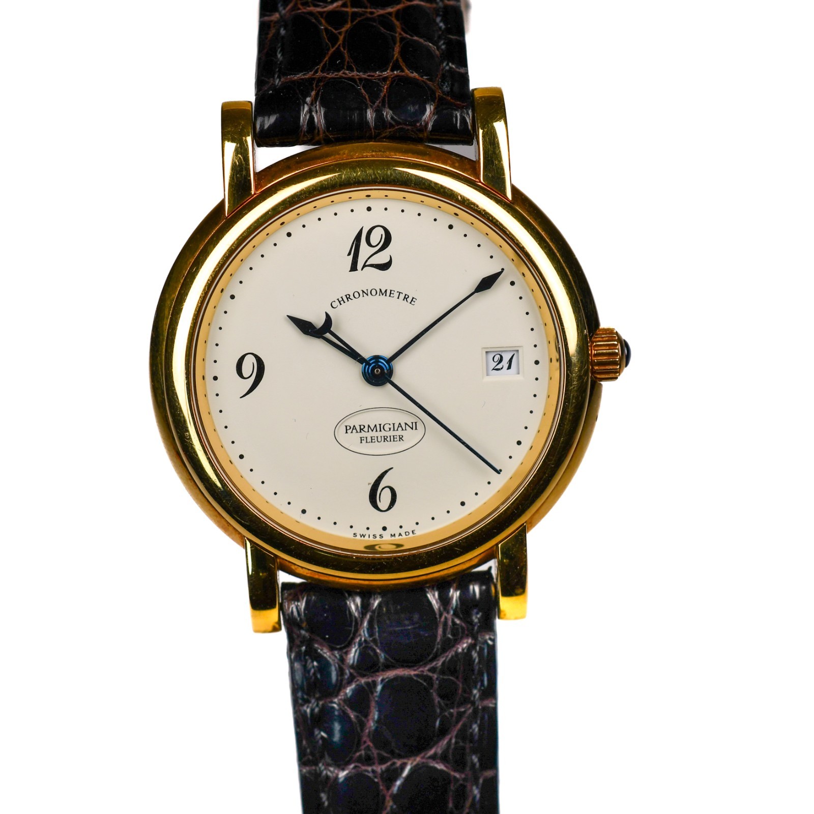 Parmigiani Fleurier Basica 18k Rose Gold 37mm Ref C04440 Automatic Cal PF340