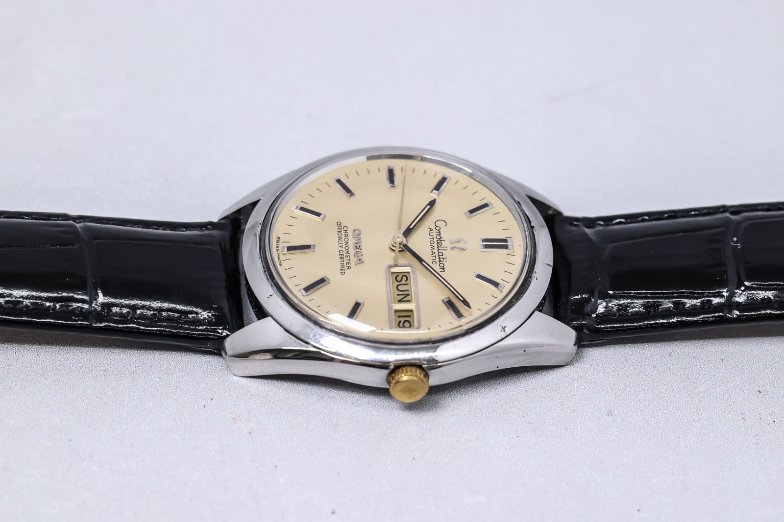 OH Service *N MINT* Vintage OMEGA Constellation Cal.1021 AT Chronometer 36mm Men