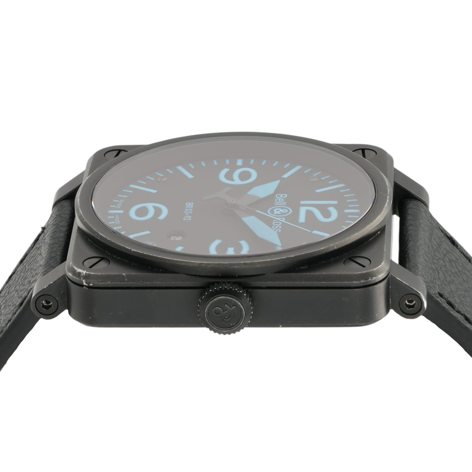 Bell & Ross BR03 Black Dial Stainless Steel 42mm Automatic Mens Watch BR03-92