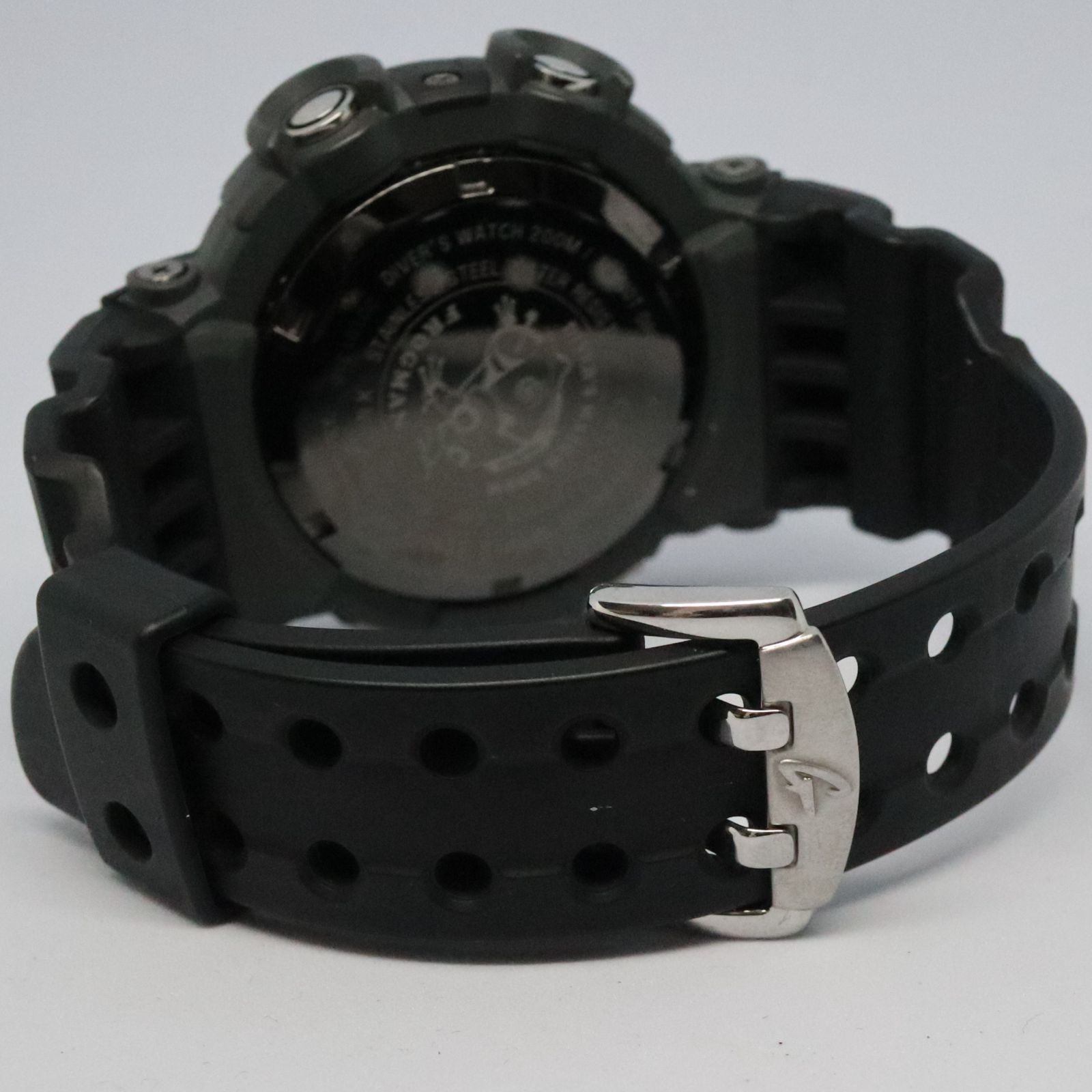 Working Item CASIO G SHOCK FROGMAN GWF 1000 1JF Good Condition Black Radio Solar