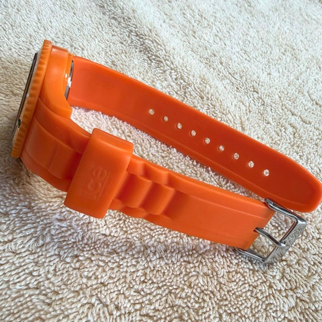 Rare ANA x Ice-Watch Collaboration Limited Edition Orange Airplane Dial Watch