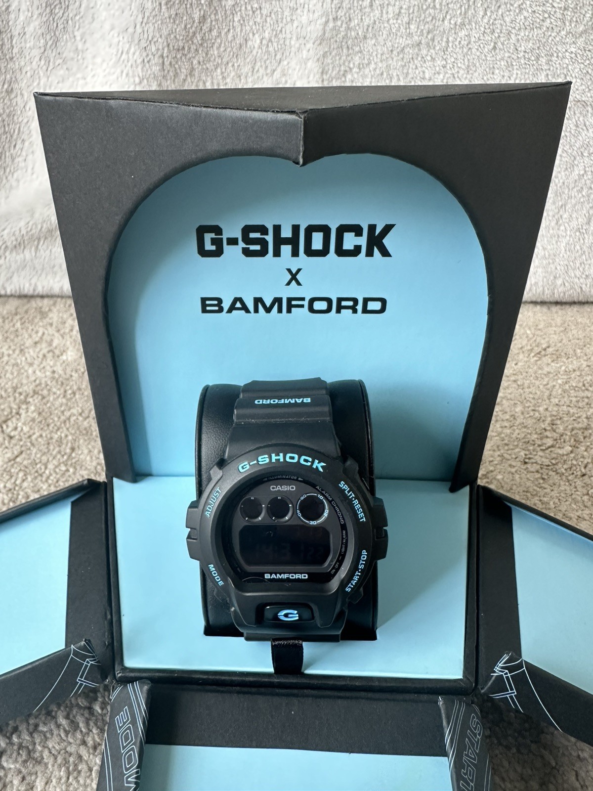 Casio G-Shock x Bamford Signature Blue Limited Edition Men’s Watch DW-6900BWD-1