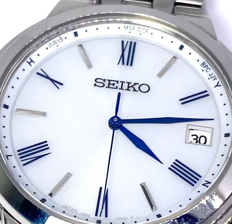 SEIKO 7B62 Radio Solar Men’s Watch White Dial
